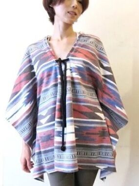One Teaspoon Multicolour fleece Southwest Poncho